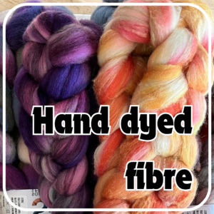 Hand dyed Spinning Fibres