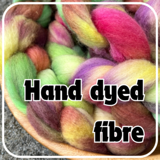 Hand dyed Spinning Fibres