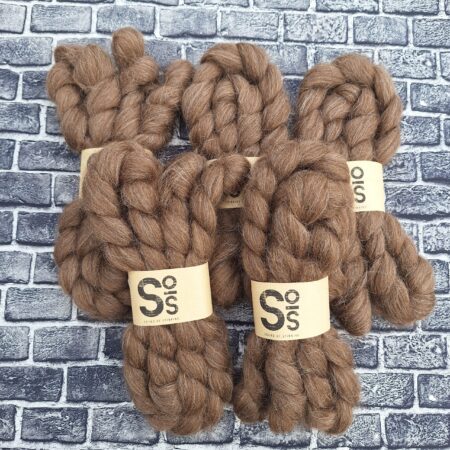 FAROE ISLAND wool top - Brown