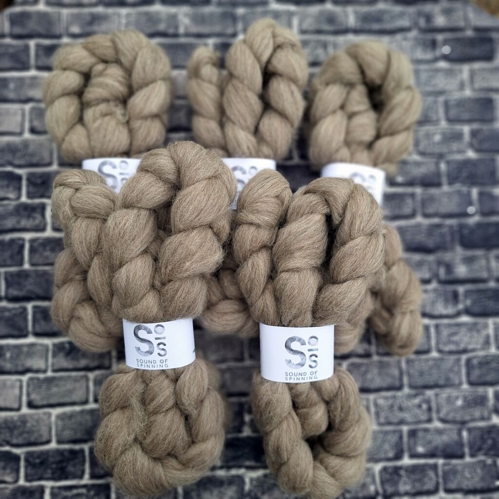 SHETLAND wool top - Grey