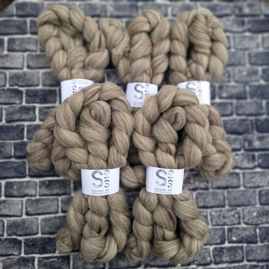 BLUE FACED LEICESTER wool top - Oatmeal