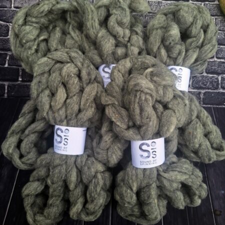 CHEVIOT wool sliver - Light Grey