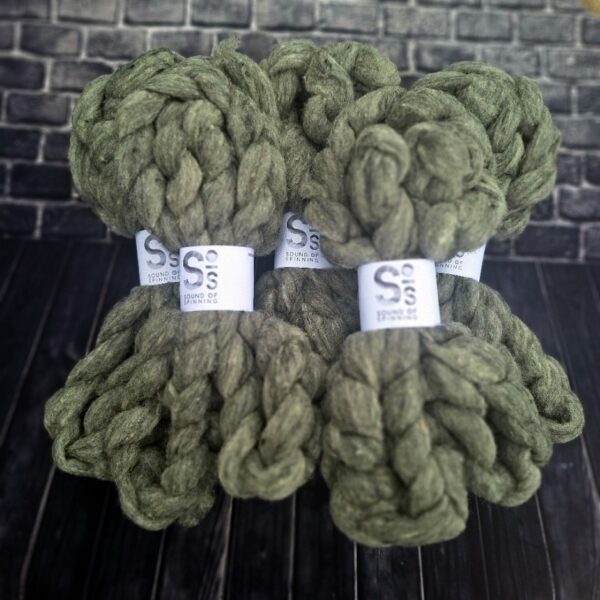CHEVIOT wool sliver - Light Grey - Image 3
