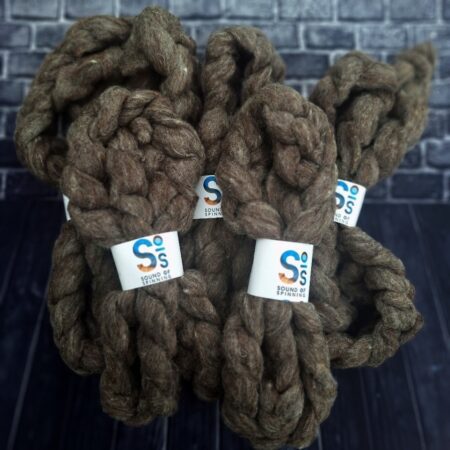 CORRIEDALE wool sliver - Grey