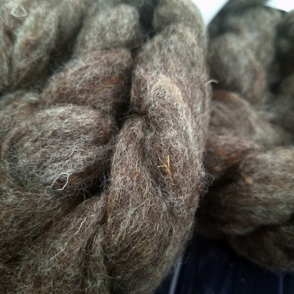 CORRIEDALE wool sliver - Grey - Image 6
