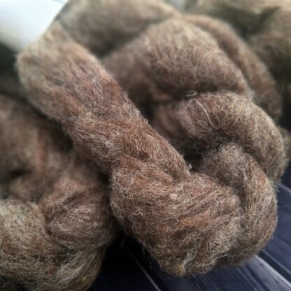 CORRIEDALE wool sliver - Grey - Image 5