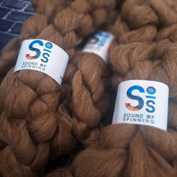 SHETLAND wool top - Moorit - Image 3