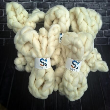 CORRIEDALE wool sliver - White