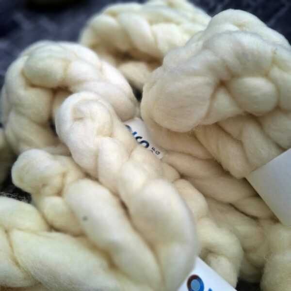 CORRIEDALE wool sliver - White - Image 2